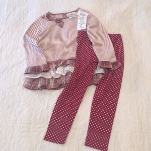 NWT Rare Edition top and pant set